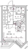 スクエアシティ新蒲田  ｜ 東京都大田区新蒲田2丁目22-4（賃貸マンション1R・3階・25.07㎡） その2