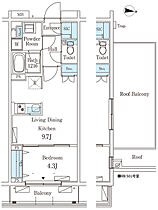 テラス杉並方南町 503 ｜ 東京都杉並区堀ノ内2丁目11-6（賃貸マンション1LDK・5階・36.40㎡） その2