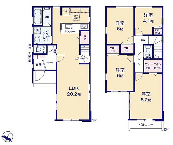 間取りを拡大表示