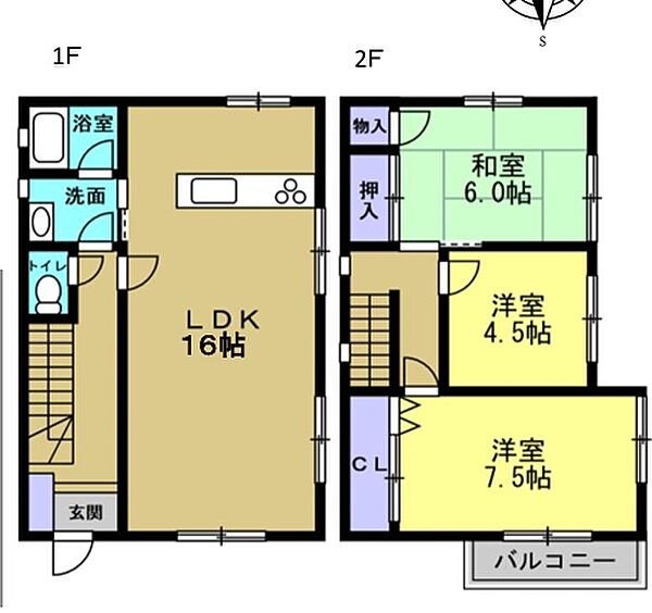 間取りを拡大表示