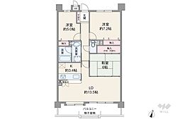 間取図画像 3LDK