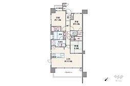 プラウド本郷アベニュー 3SLDKの間取図画像