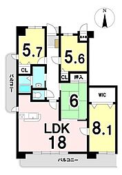 アンビエンテ各務原アベニュー 4LDKの間取り