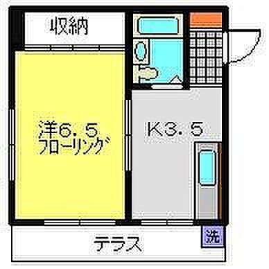 角田コーポ 103｜神奈川県横浜市鶴見区生麦５丁目(賃貸マンション1K・1階・24.95㎡)の写真 その2