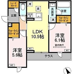 間取図画像 2LDK