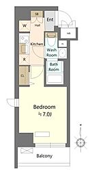 SHOKEN Residence川崎東門前III 1Kの間取図画像