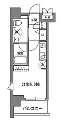 TLRレジデンス川崎大師 ワンルームの間取図画像