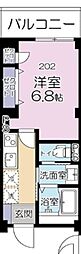 Maison Futaba 1Kの間取図画像