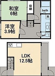 ナインハイム寺尾 2LDKの間取図画像