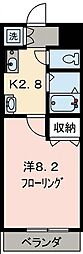 フィオレンテ 1Kの間取図画像