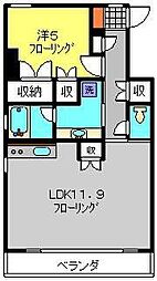 ATRIO 1LDKの間取図画像