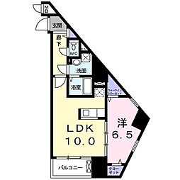 アルボルリオ2 1LDKの間取図画像