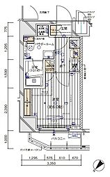 メインステージ川崎イースト 1Kの間取図画像