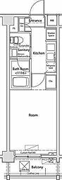 フォルティス大森 1Kの間取図画像