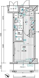 メインステージ川崎3 1Kの間取図画像