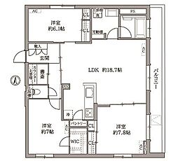Ra Lux 3LDKの間取図画像