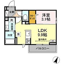 グランスクエア　IV番館 302 ｜ 長野県長野市大字鶴賀田町（賃貸アパート1LDK・3階・32.05㎡） その2