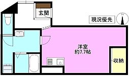 M.シティ ワンルームの間取図画像