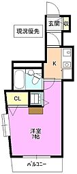 セトル東口ビル ワンルームの間取図画像