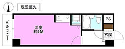 ダイアパレス長野中央 ワンルームの間取図画像