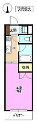 ハイツいちよし 1Kの間取図画像