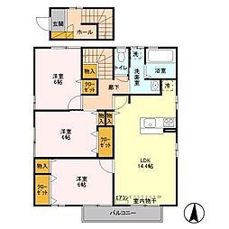 ブランシェ高田 3LDKの間取図画像