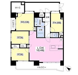 パルデンスエコノ7 4LDKの間取図画像