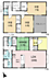 間取り：【４号棟】土地面積218.22m2 (66.01坪)　建物面積108.54m2(32.83坪)