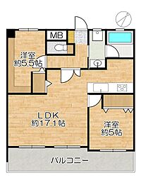 間取図画像 2LDK