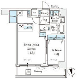 間取図画像 1LDK