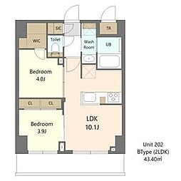 間取図画像 2LDK