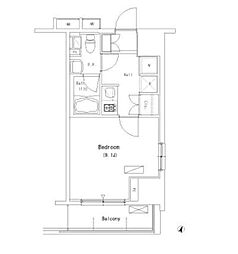 東京メトロ半蔵門線 押上駅 徒歩4分の賃貸マンション 8階1Kの間取り