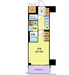 BRANSIESTA浅草雷門 1Kの間取図画像