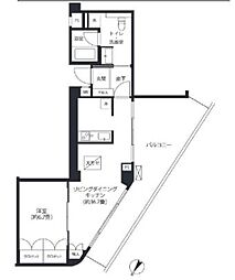 つくばエクスプレス 浅草駅 徒歩2分の賃貸マンション 6階1LDKの間取り