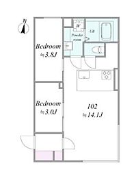 間取図画像 2LDK