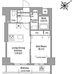間取図画像 1LDK