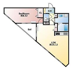 間取図画像 1LDK