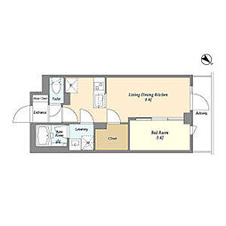 間取図画像 1LDK