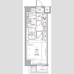 CREVISTA高砂2 1Kの間取図画像