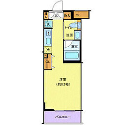 ジェノヴィア東向島3スカイガーデン ワンルームの間取図画像