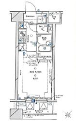 ARTESSIMOFONTE 1Kの間取図画像