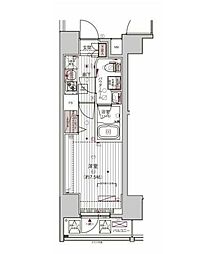 メインステージ浅草入谷1 1Kの間取図画像