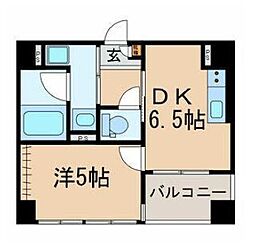 アピジ小梅向島 1DKの間取図画像