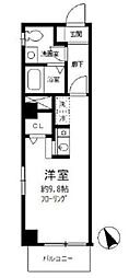 シャリオかっぱ橋 1Kの間取図画像