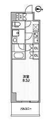 アーバンパーク浅草 1Kの間取図画像