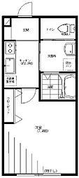 SOLEILRADIEUX 1Kの間取図画像