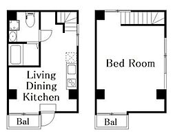 DECOR RESIDENCE 田原町 1LDKの間取図画像