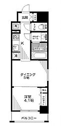 DUOSTAGE本所吾妻橋 1DKの間取図画像