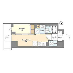 墨田区八広1丁目マンション 1DKの間取図画像