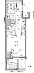 クレイシア・ヴァースクレイシアIDZ浅草 1Kの間取図画像